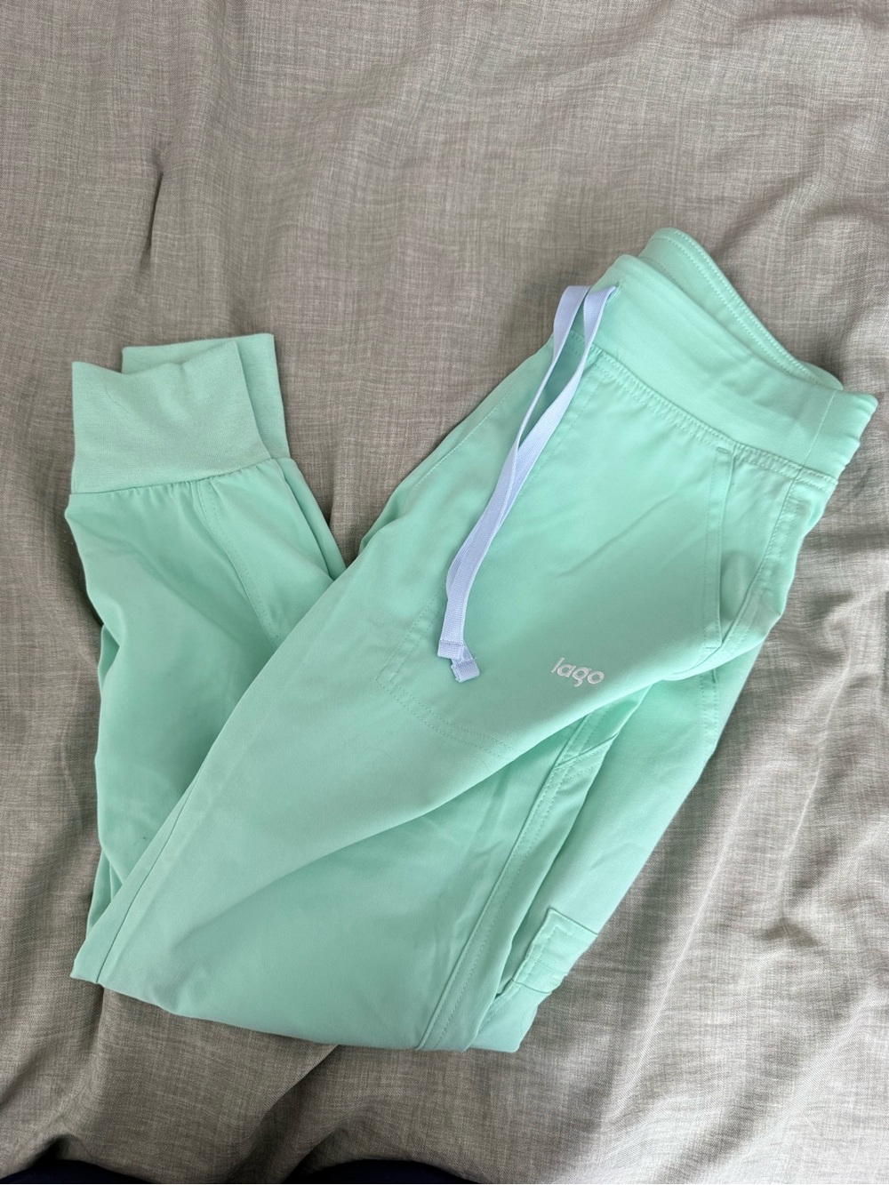 LAGO Mint Green and LAGO pink Women's Jogger Pants with Drawstring